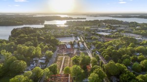 parkside aerial view davidson nc